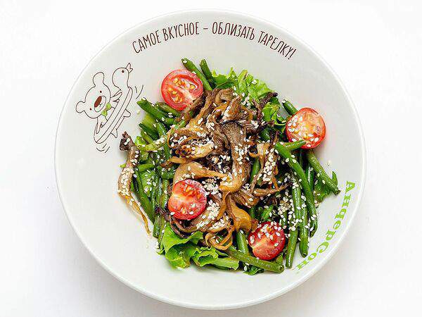 АндерСон - Салат с вешенками и стручковой фасолью