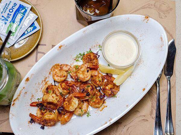 Бекон Restobar - Тигровые креветки на гриле