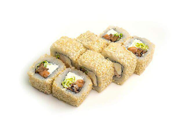 Суши маркет Кухня Солнца - Ролл Шиитаке с лососем