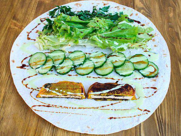 Харе Кришна Боб Культ vegan - Фишролл в ржаном лаваше Prasad Vegan