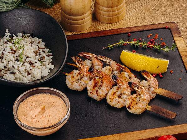 Перчини Grill & Wine - Тигровые креветки гриль