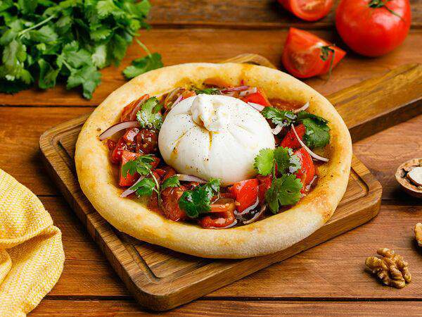 Мама, я дома - Буррата с томатами