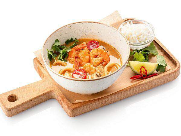 Шоколадница - Том Ям с креветками и кальмарами