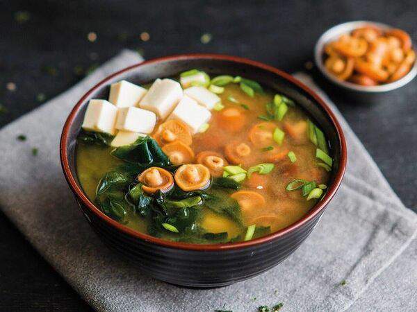 Маймун - Мисо суп с лососем