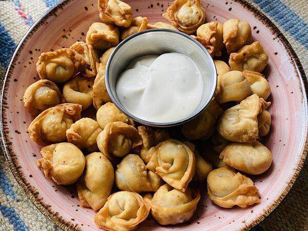 Чайхана Баклажан - Чучвара по-дунгански во фритюре