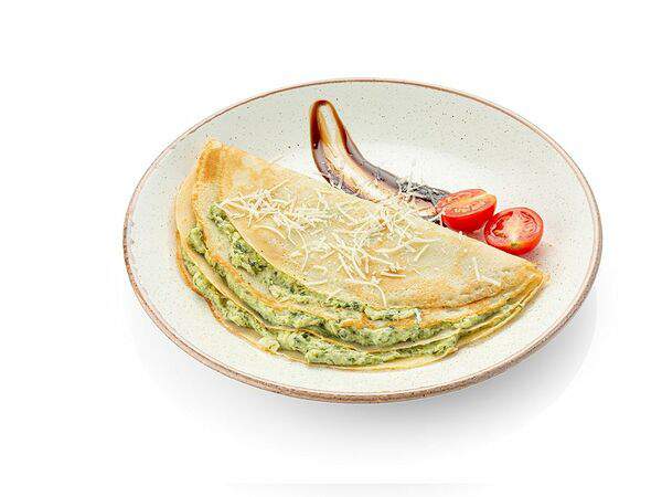 Шоколадница - Блинчики с сулугуни и шпинатом