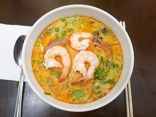 Аян - Суп Том Ям с креветками и шампиньонами