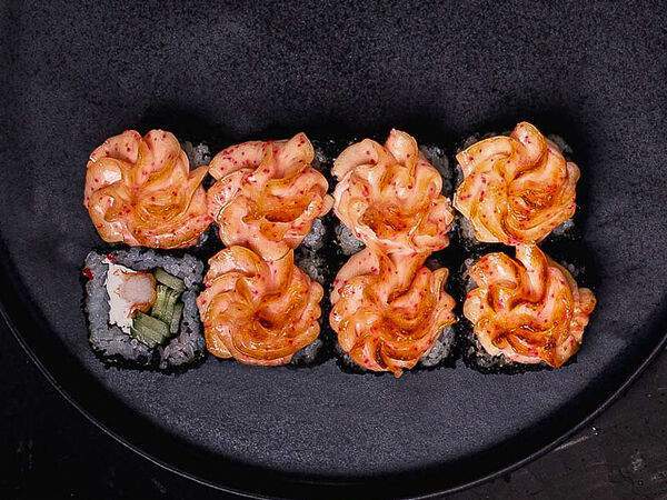 Fine sushi - Ролл запеченный с креветкой