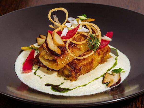 Царская охота - Голубцы с мясом марала и лесными грибами