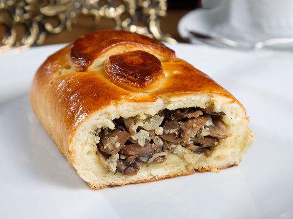 Штолле - Кулебяка с грибами