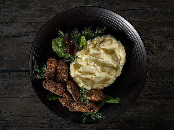 Kinza House - Пюре с говяжьей печенью