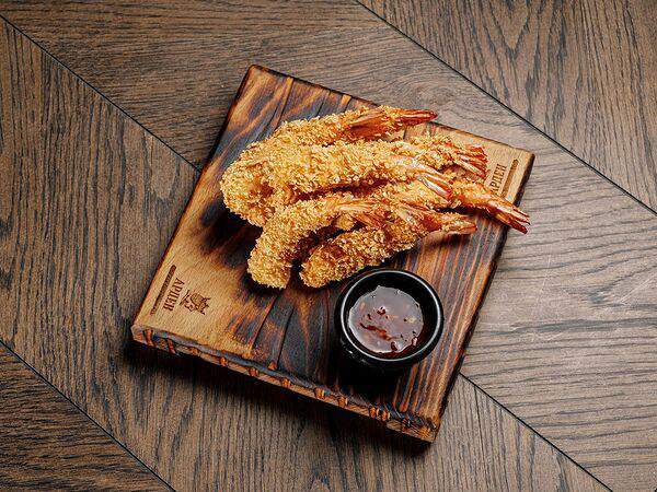 Брюссель - Креветки фри с имбирным соусом