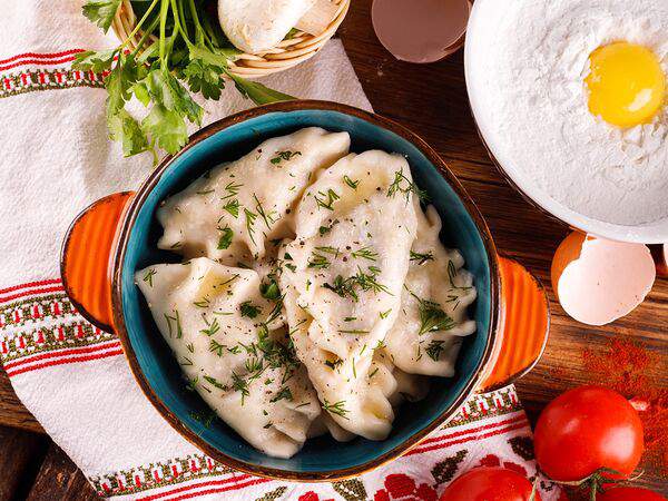 Фьюжн - Вареники с картофелем и грибами