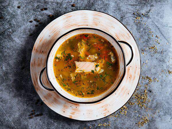 Казак и море - Уха с семгой и судаком