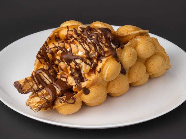 Вафли и шоколад - Вафля Сникерс