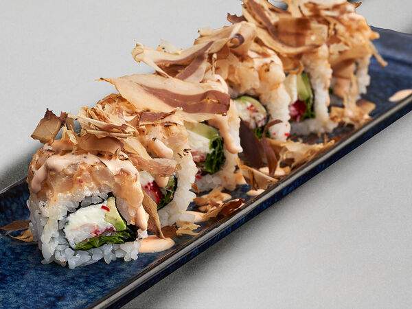 Mojo - Ролл запеченный с крабом и морским гребешком