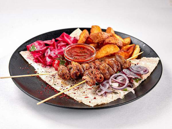 Mangall cafe - Шашлык из куриных сердечек