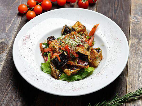 Ресторан Чеснок - Салат с баклажанами по-пекински