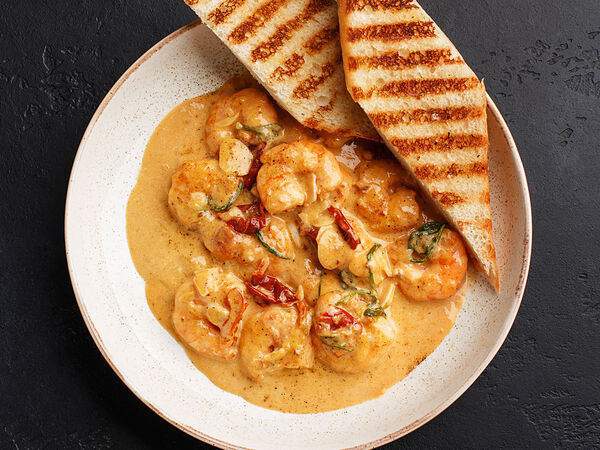 Ресторан честных цен - Креветки Ля пармезано