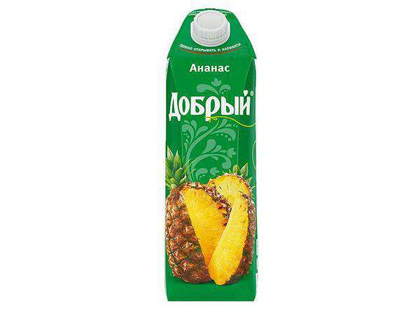 Самое популярное кафе - Сок Добрый ананасовый