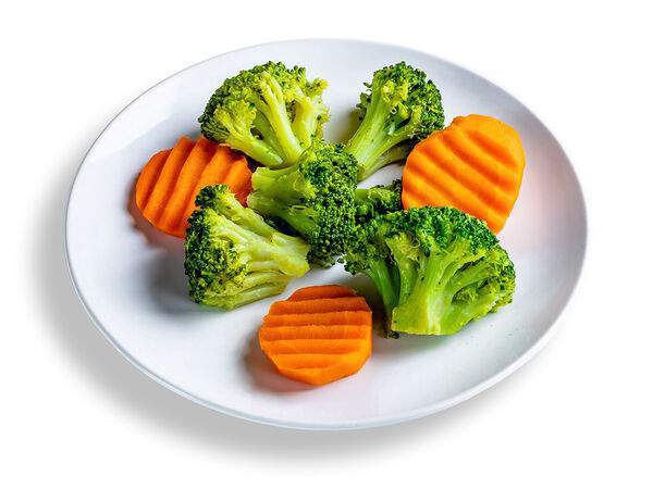 Ред-Буфет - Брокколи с морковью (на пару)