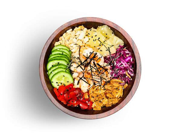 Сура суши - Поке креветка том ям