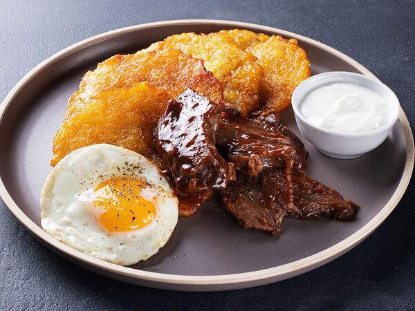 Паб 1067 - Драники со щеками говяжьими