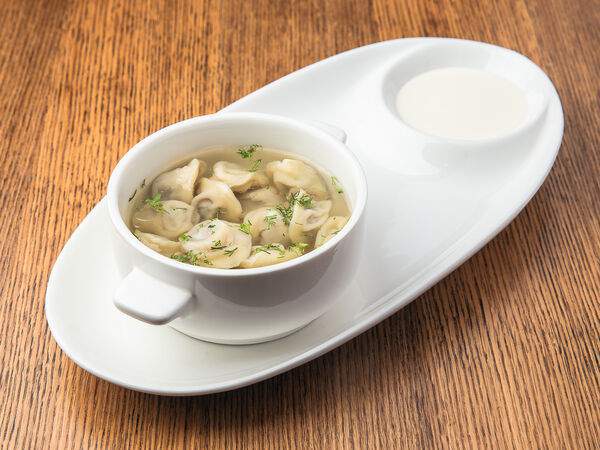 Помидорро - Пельмени с бульоном