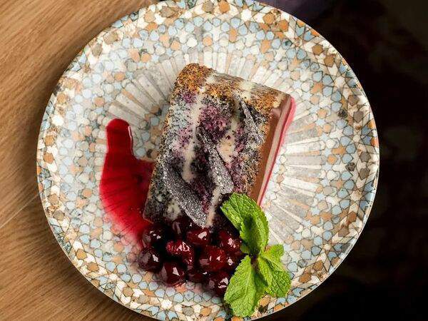 Гранат - Маковый торт с вишневым вареньем