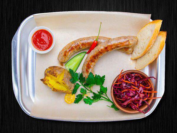 Мясо - Колбаски Нежные с гарниром