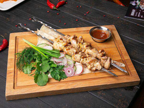 Фрау Мюллер - Шашлык из филе куриного бедра