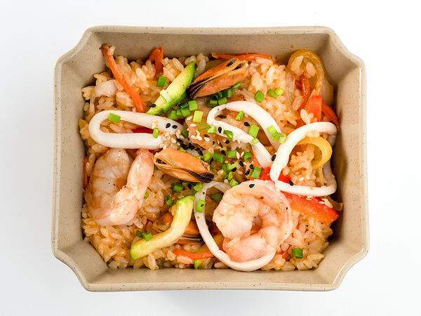 My Way, лапшичная - Жареный рис с морепродуктами