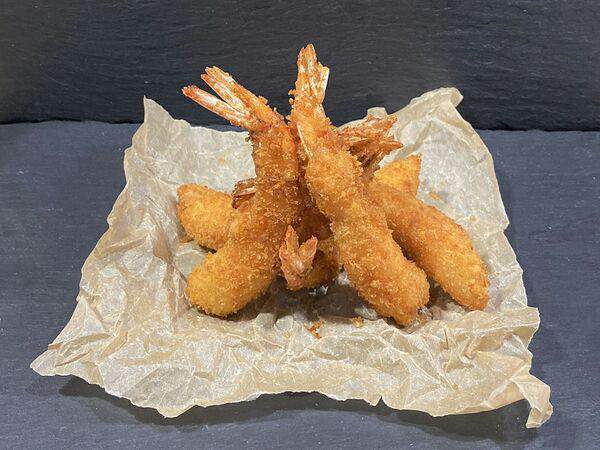 Лосось sushi & oysters - Тигровые креветки в хрустящих сухарях панко