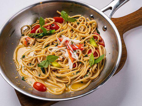 Клево - Тальолини с крабом и спаржей