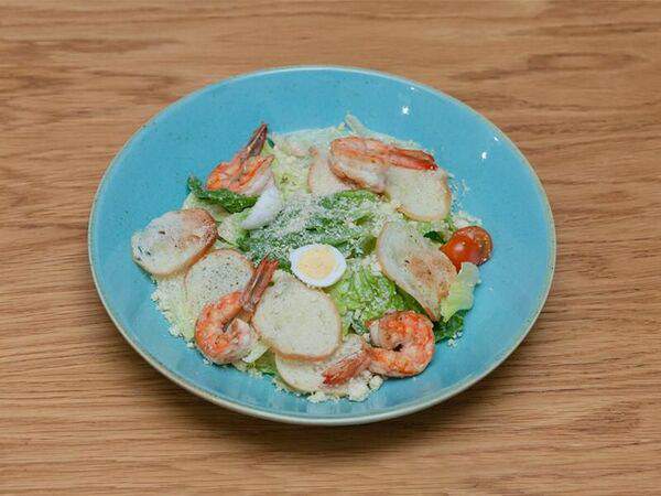 Bonjour Éléphant - Салат Цезарь с креветками