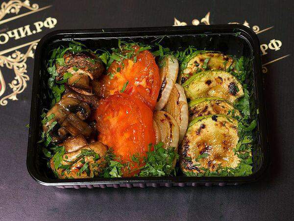 Шашлык-Сочи.РФ - Овощи на мангале с шампиньонами