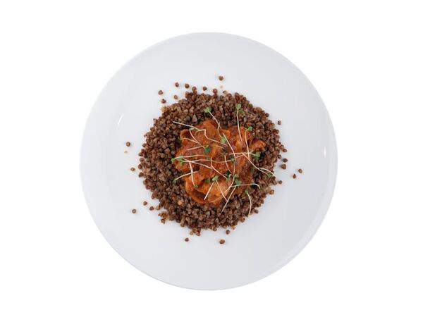 Петрушка - Цыпленок в томатном соусе и гарнир