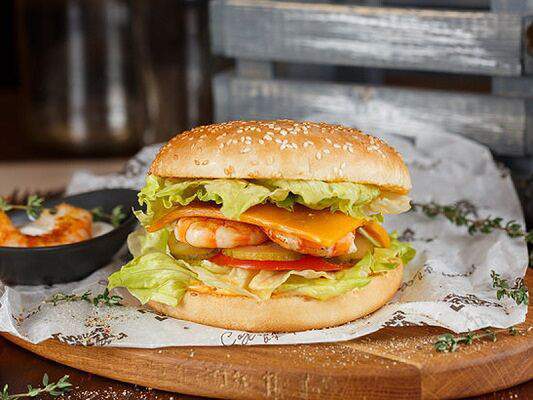 NoNamePizza - Бургер с креветками