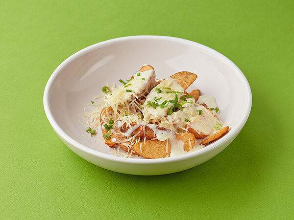 Фартук бистро - Картофельные дольки с сырным соусом