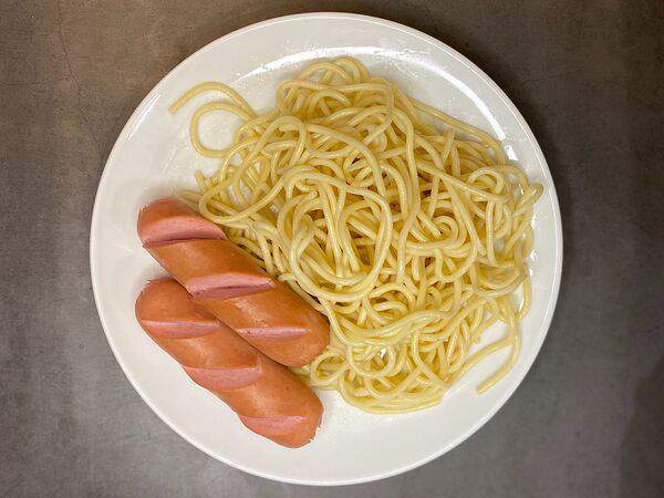 Мост - Спагетти с сосисками