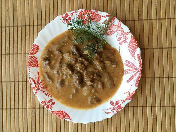 Кафе Мария - Бефстроганов из говядины