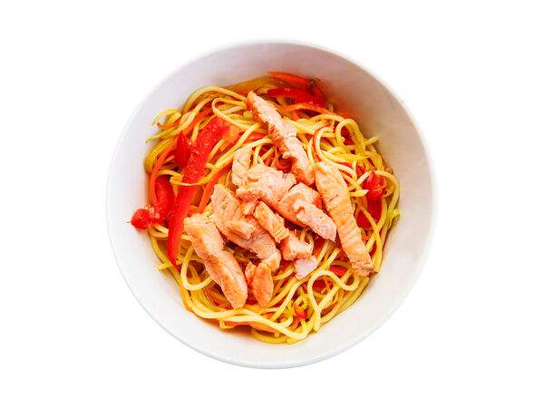 TakaTuki - Вок Яичная лапша с лососем