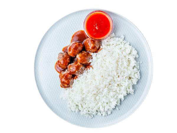 Мандарин - Митболлы Демиглас из телятины с рисом