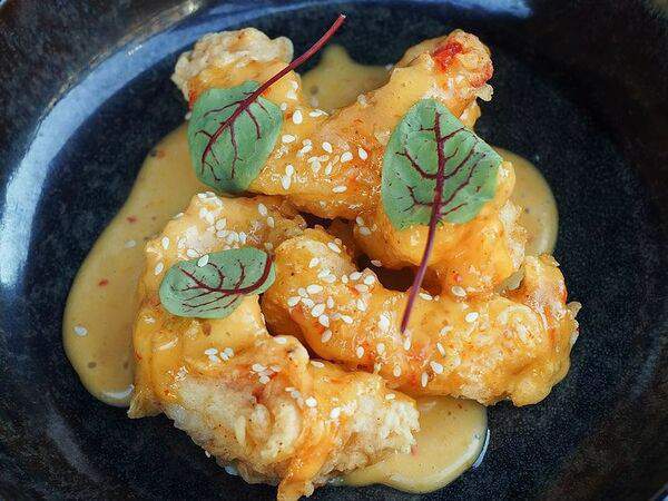 Bar 812 - Креветки в апельсиновом чили