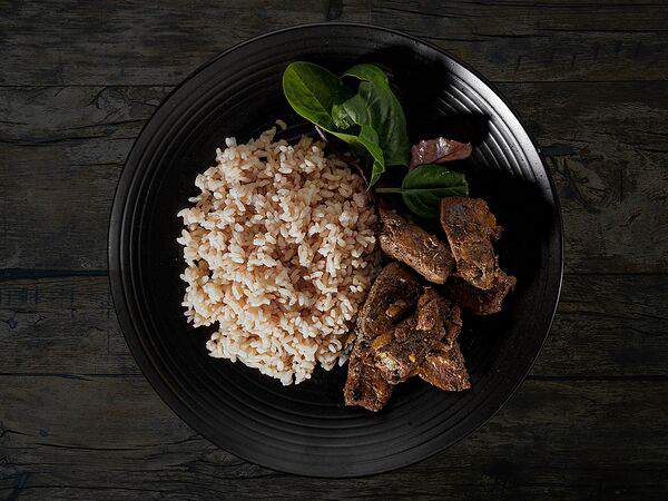 Kinza House - Рис с говяжьей печенью