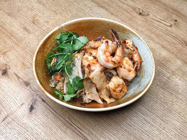 Голый Повар - Вок Тайский рис с тигровыми креветками