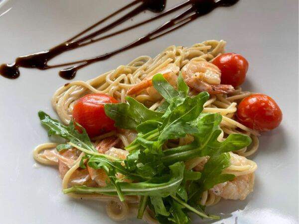 Чиполетти - Паста с креветкой в сливочном соусе