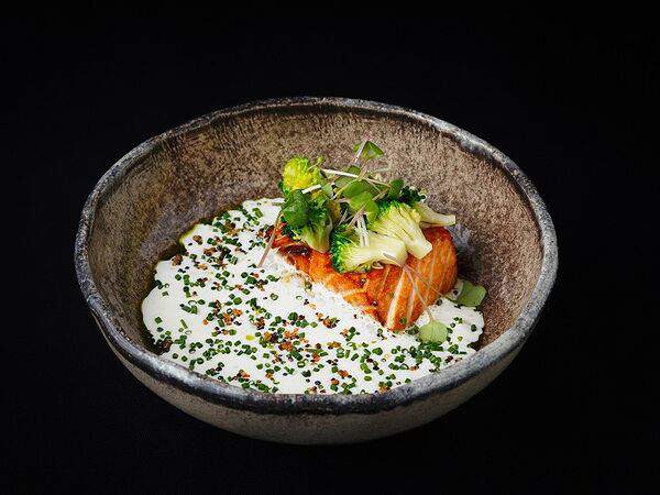 Кабуки - Глазированная сёмга с сырным муссом