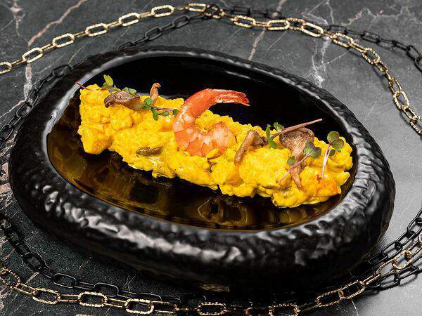 Carwashn1 - Шафрановое ризотто с тигровой креветкой