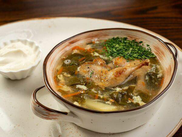 Онегин - Щи зеленые щавелевые с перепелкой